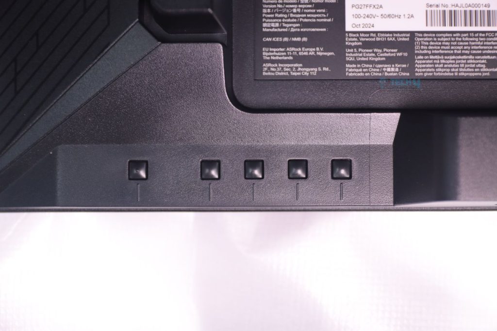 ASRock PG27FFX2A Monitor - Buttons