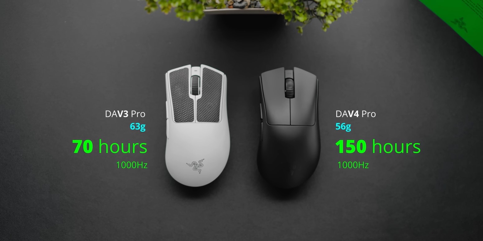 Deathadder V4 Pro Vs V3 Pro Battery