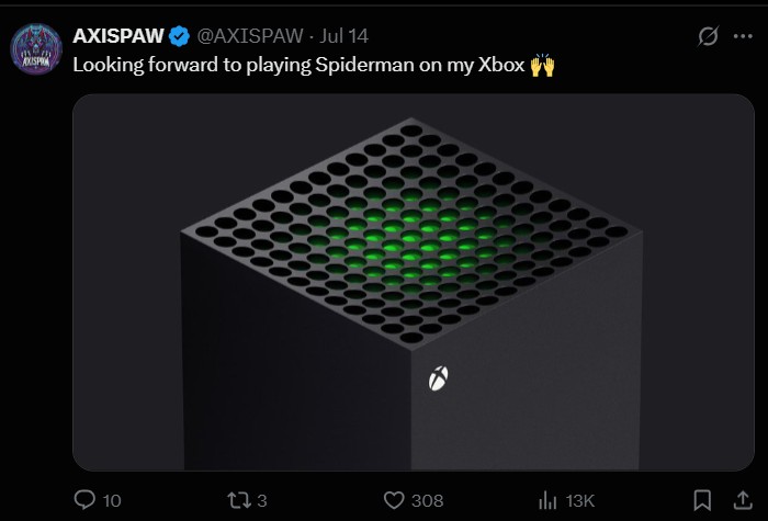 Fan Asking For Spider-Man On Xbox