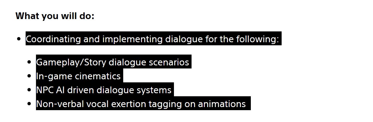 Intergalactic: The Heretic Prophet AI Driven Dialogue