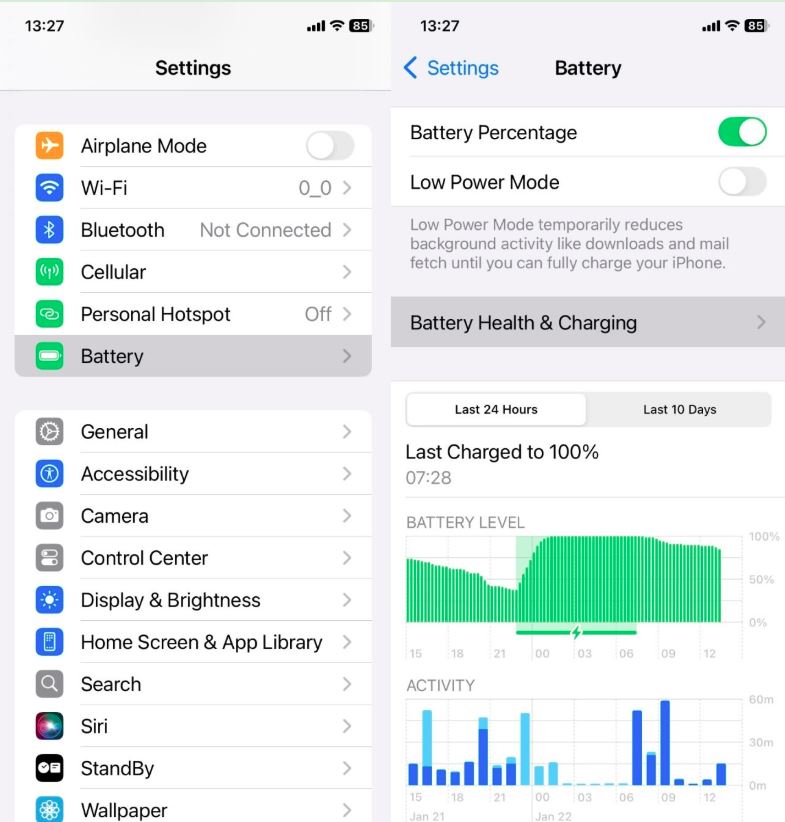 iPhone Low Power Mode