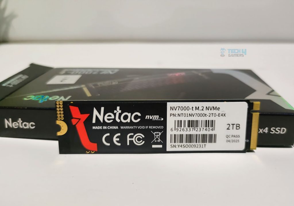 Netac NV7000-T 2TB - Backside