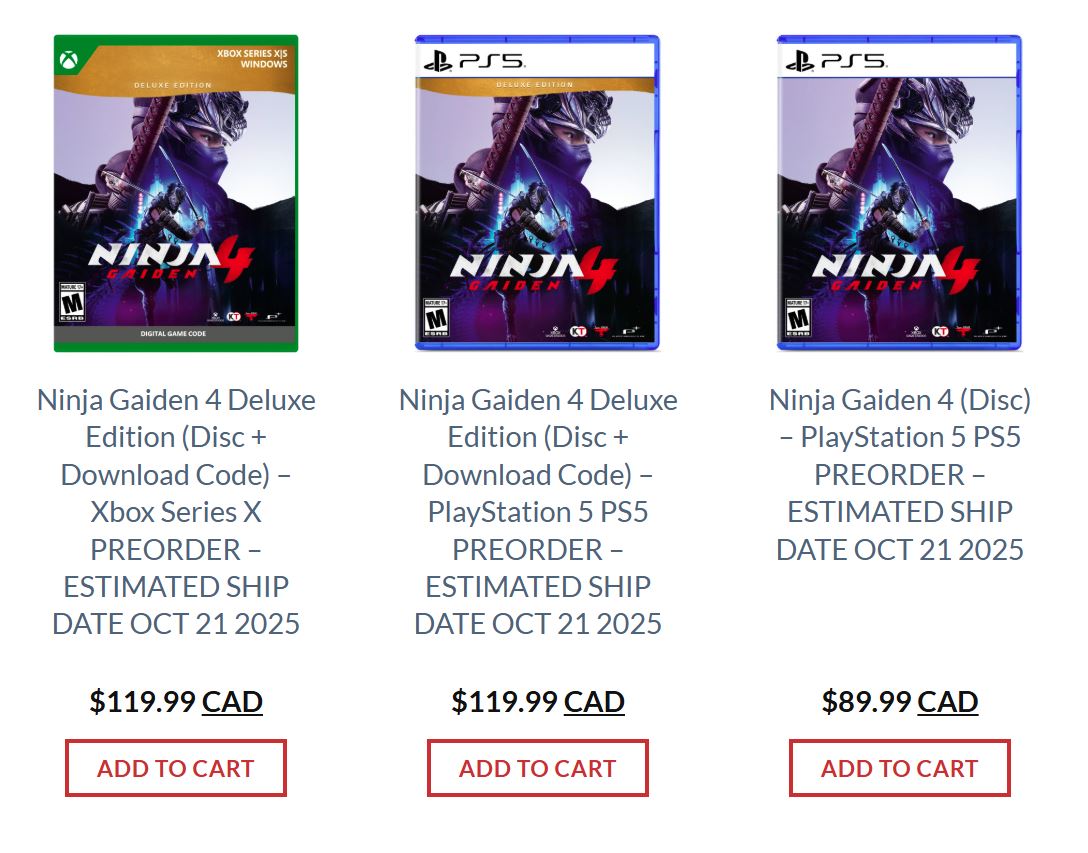 Ninja Gaiden 4 Disc On Xbox