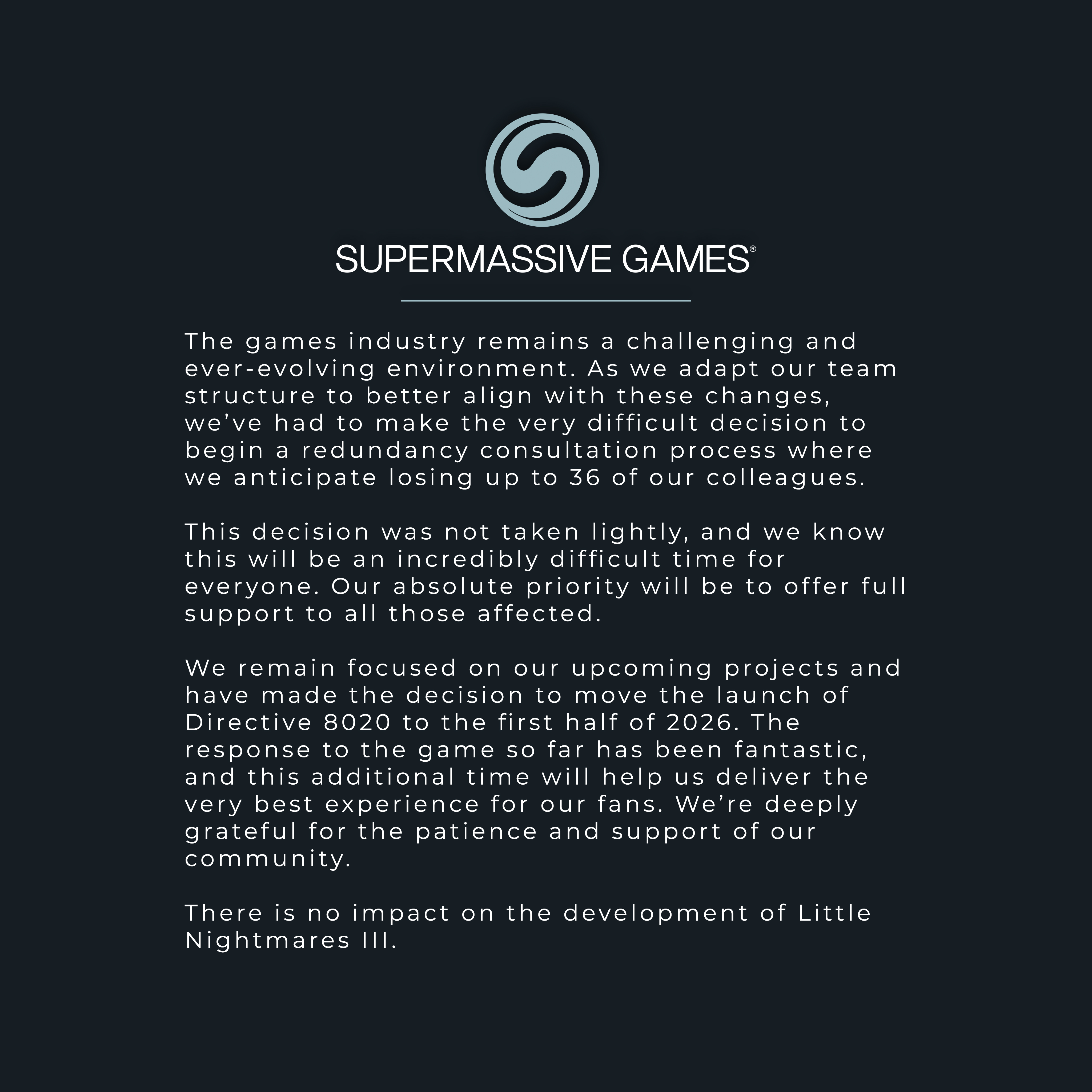 Supermassive Games Layoffs