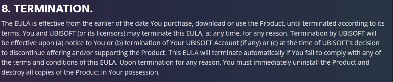 Ubisoft&#39;s Updated EULA
