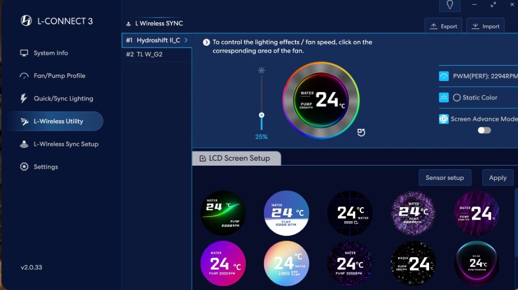 L Connect 3 Wireless Mode Features