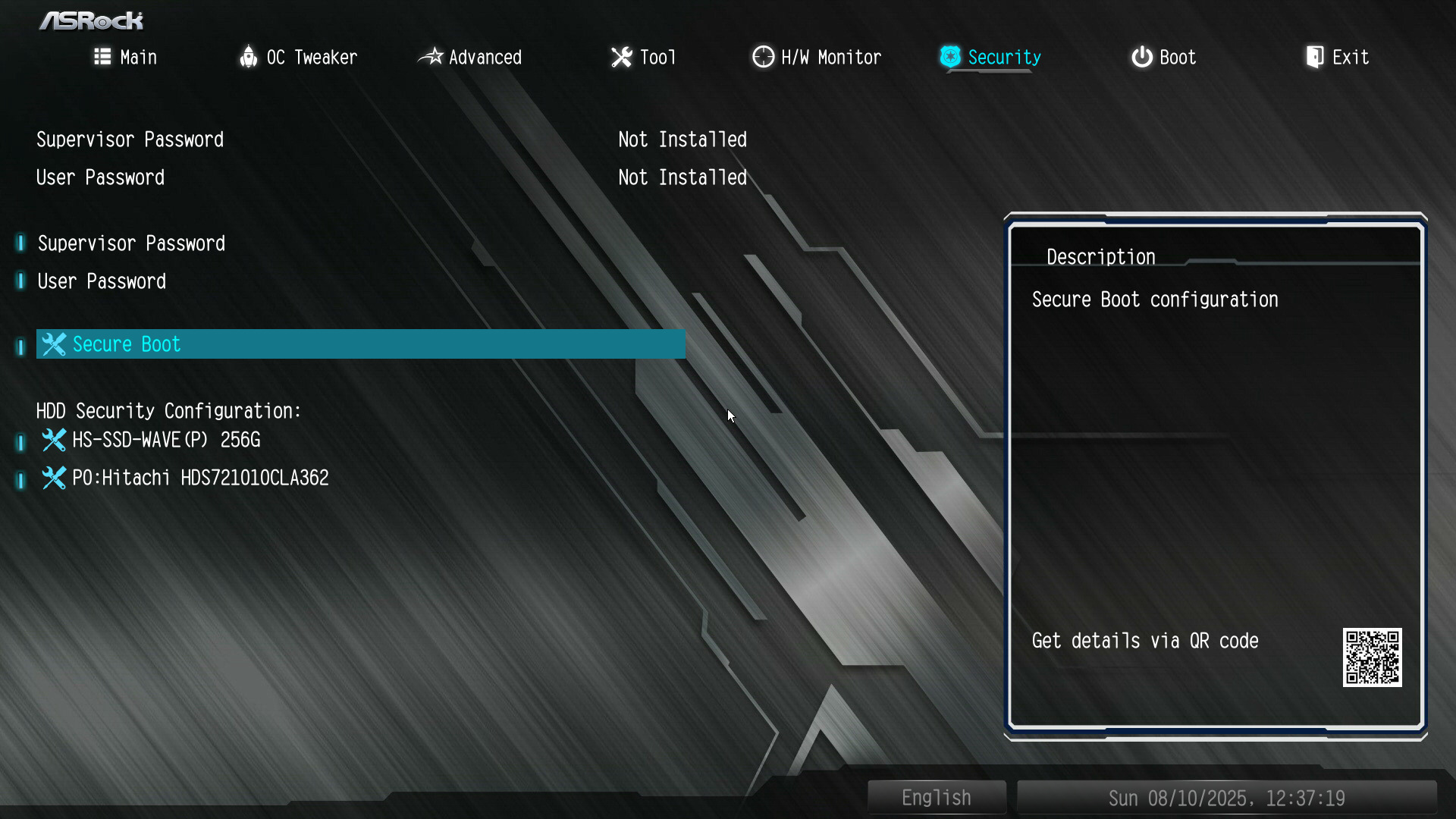2. Security Tab