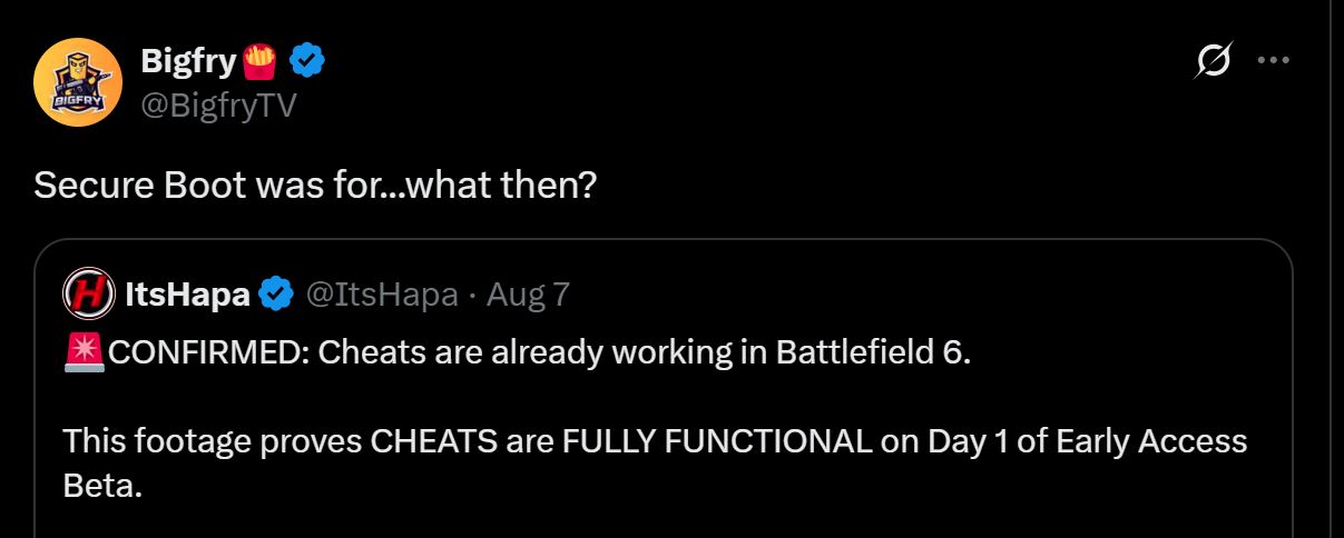 Cheaters In Battlefield 6