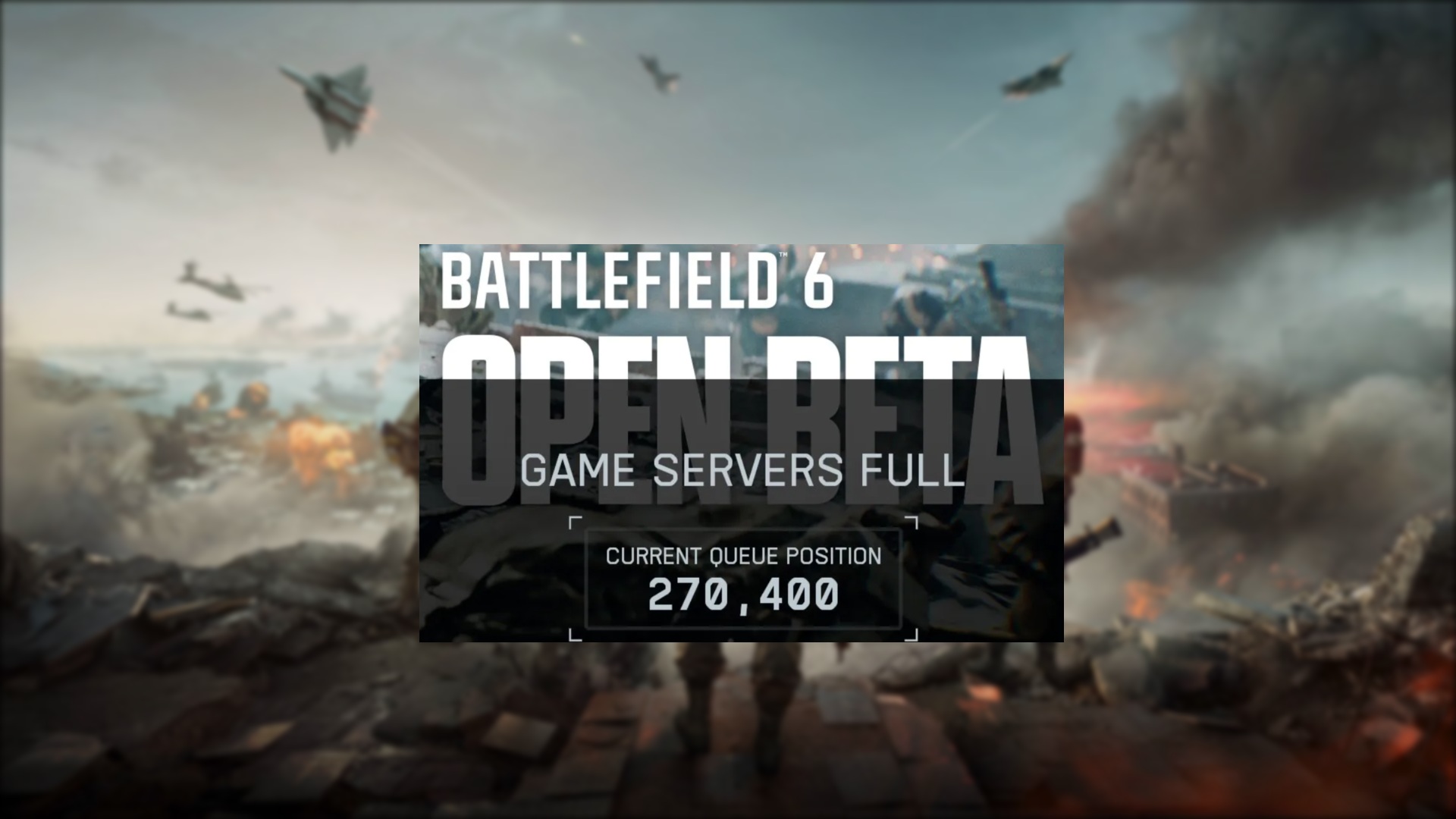 battlefield 6 beta servers maxed out