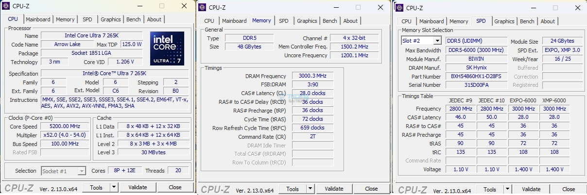 Biwin-Black-Opal-HX100-48GB-DDR5-6000MHz-CL28-kit-CPU-Z-