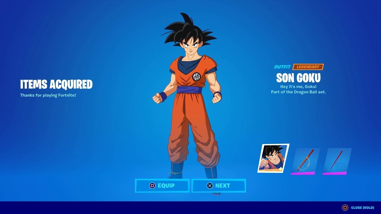 Dragon Ball Skins In Fortnite
