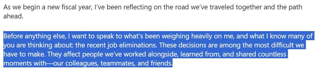 Microsoft CEO Feeling Guilt