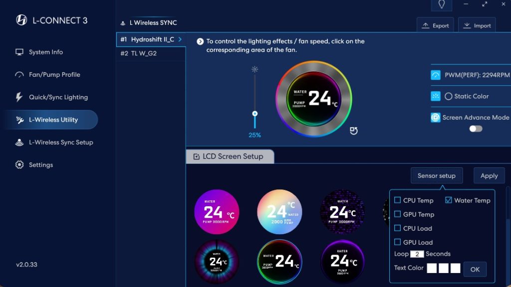 L Connect 3 Wireless Mode Features