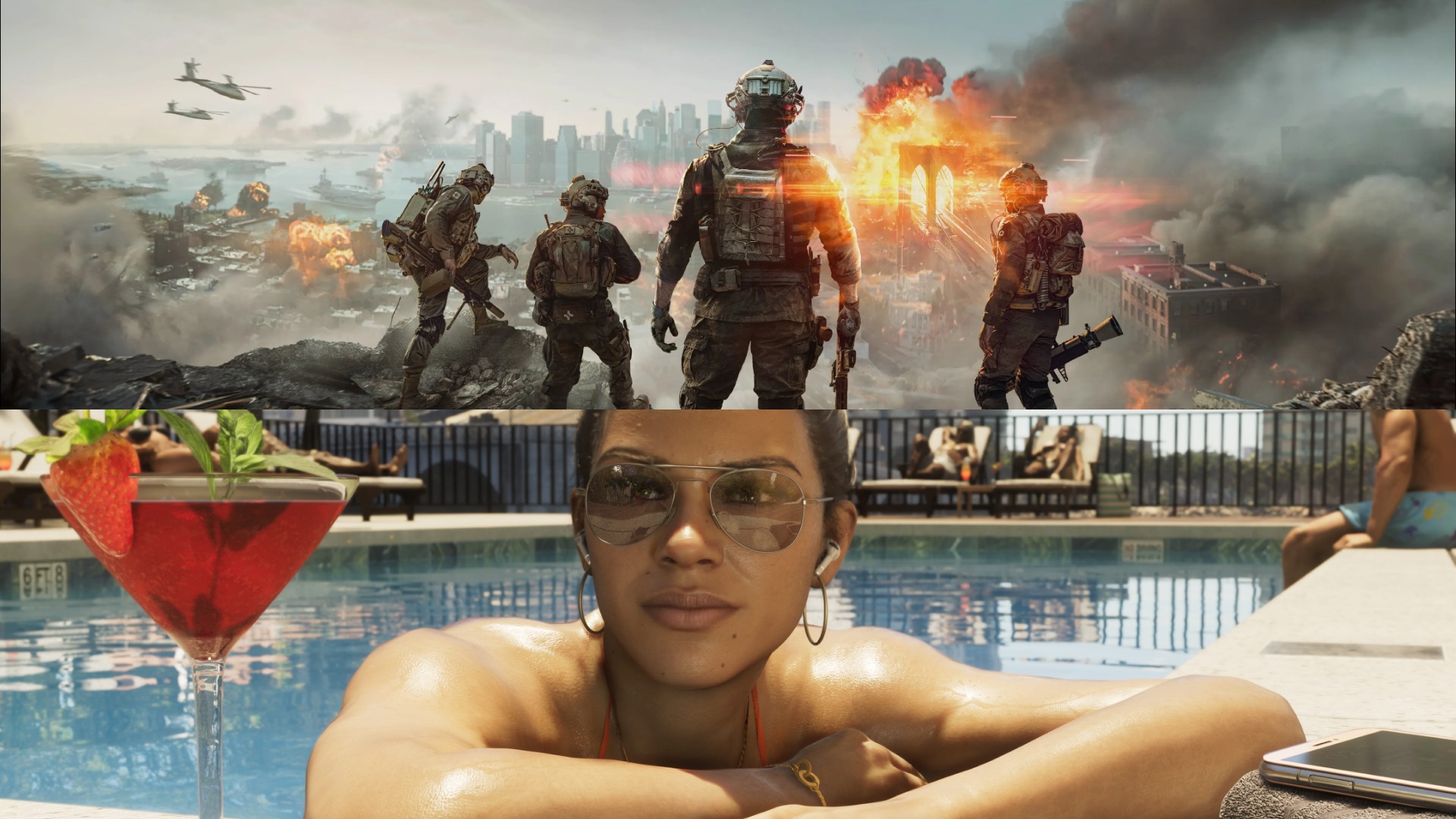 battlefield 6 GTA 6 collage