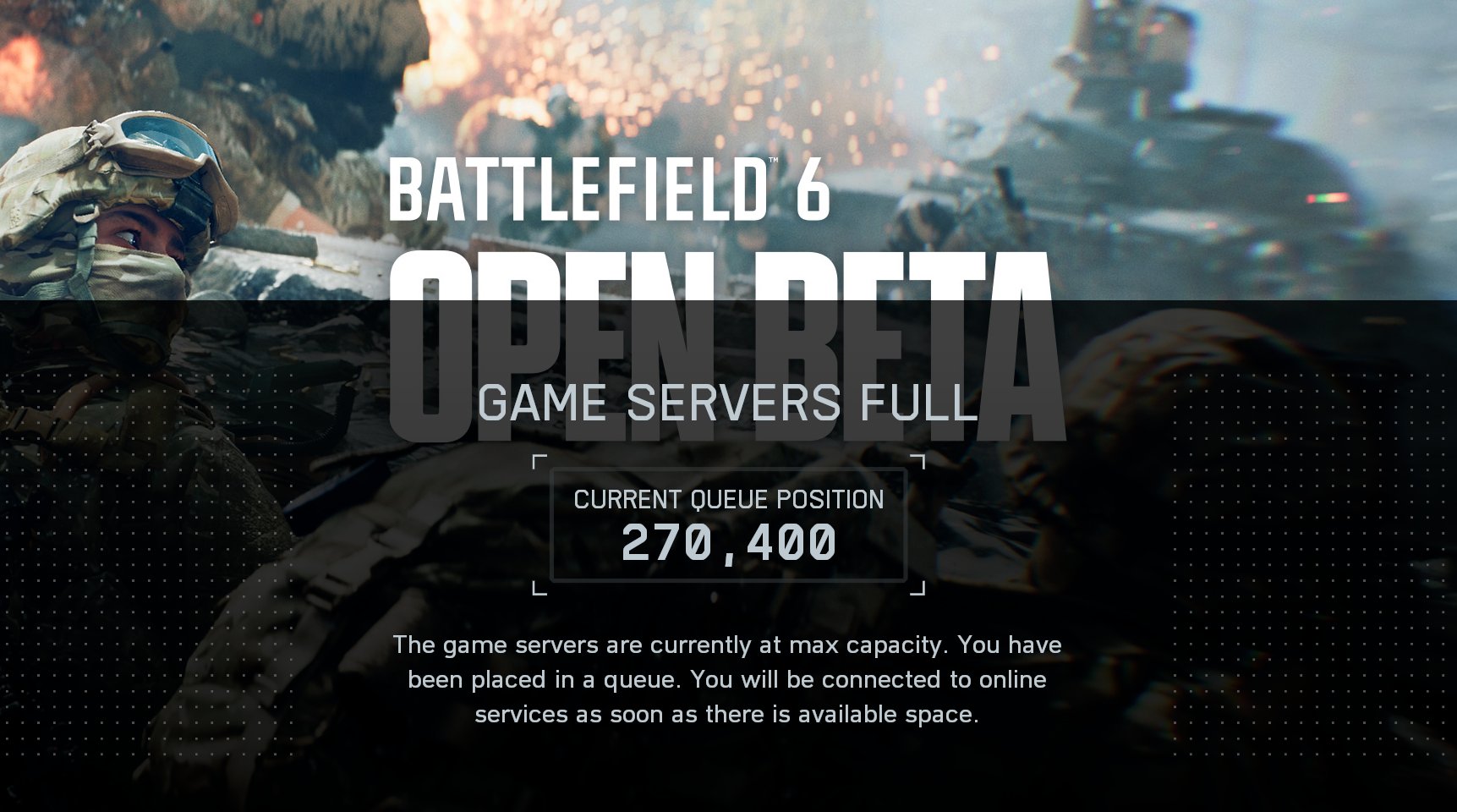 battlefield 6 servers maxed out
