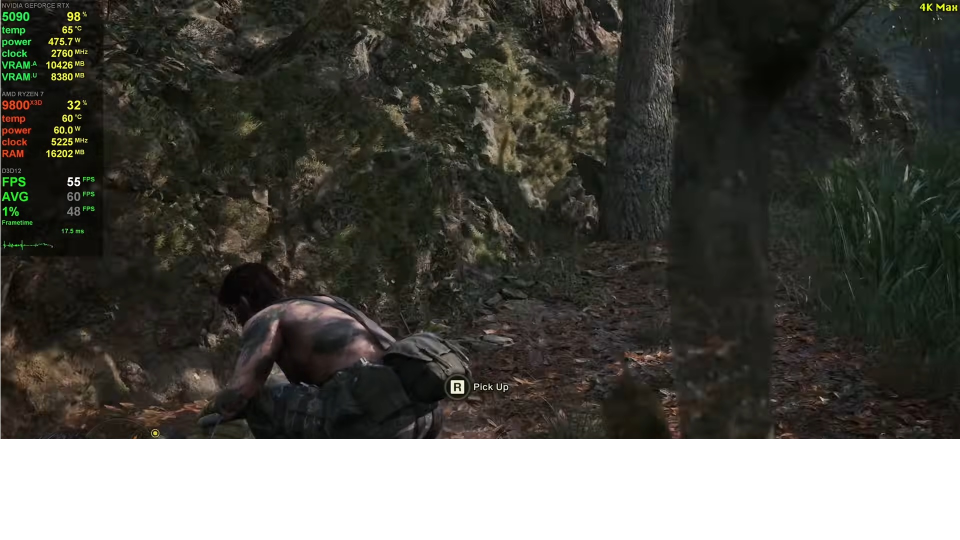 metal gear solid 3 remake pc performance rtx 5090