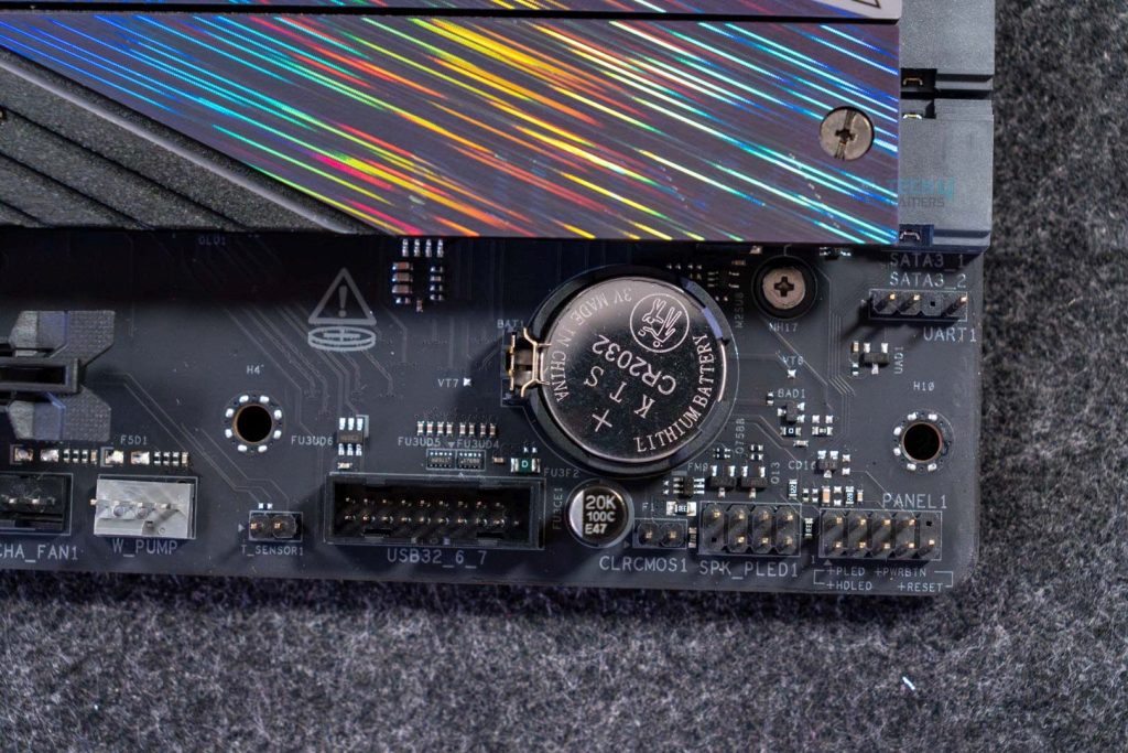 Bottom-right connectors on ASRock Phantom Gaming X870 Nova WiFi