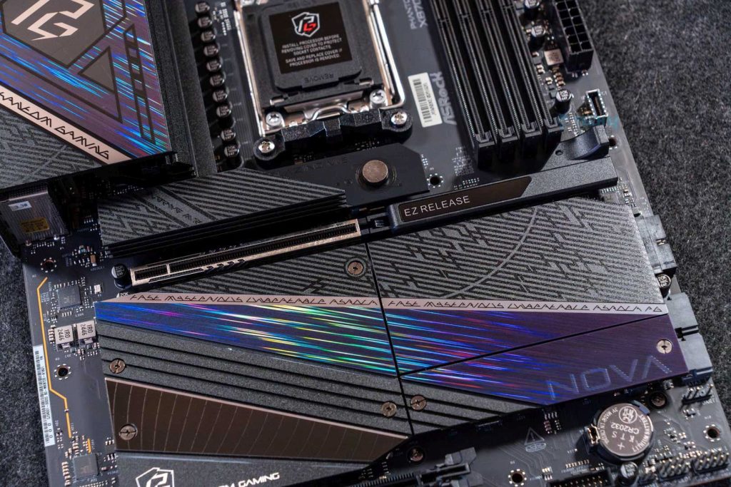 M.2 heatsink on ASRock Phantom Gaming X870 Nova WiFi motherboard