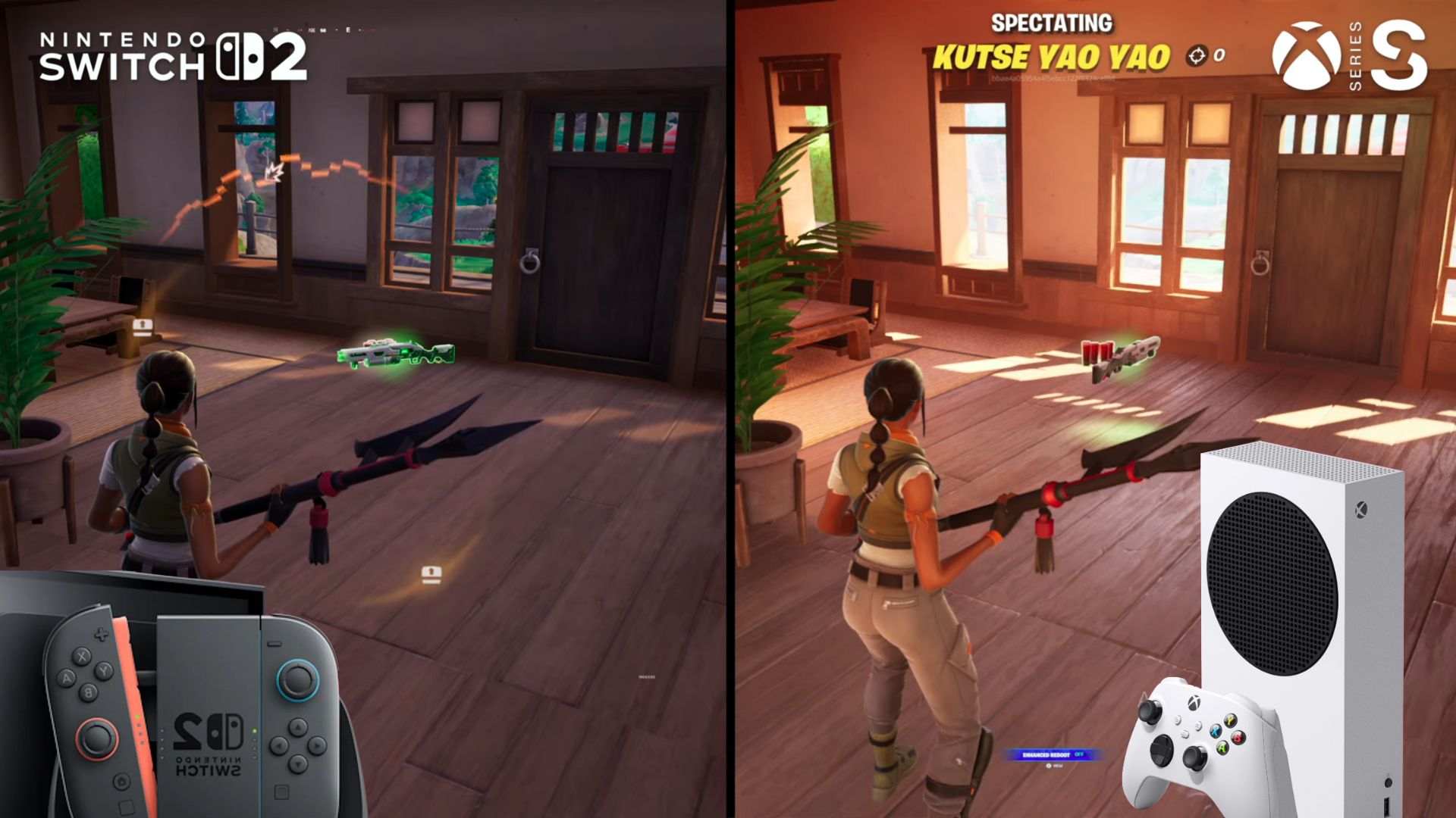 Unreal Engine 5 Fortnite Switch 2 vs Xbox Series S