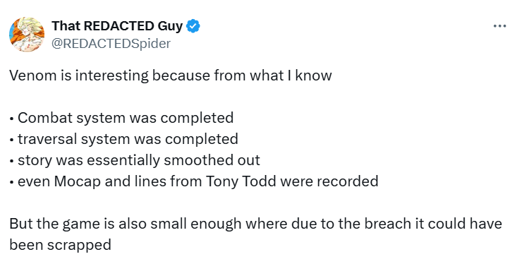 Venom Development