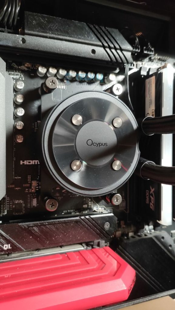 Block Head Installed - Ocypus Sigma L36 Pro