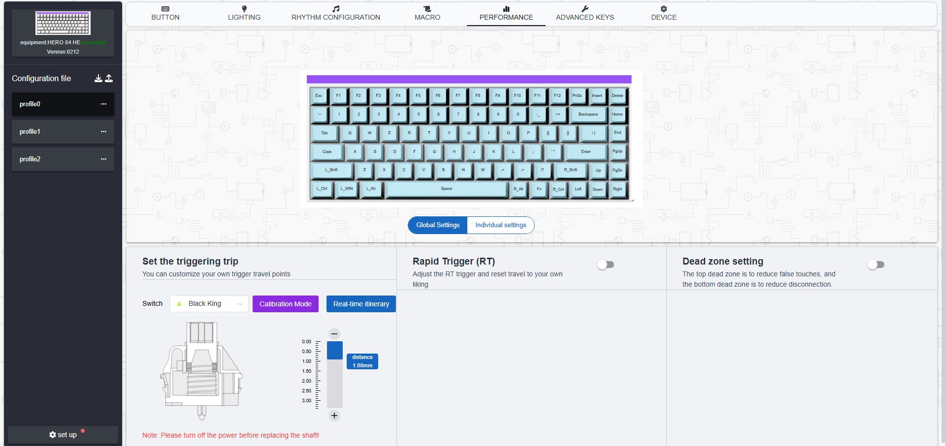 Performance Settings