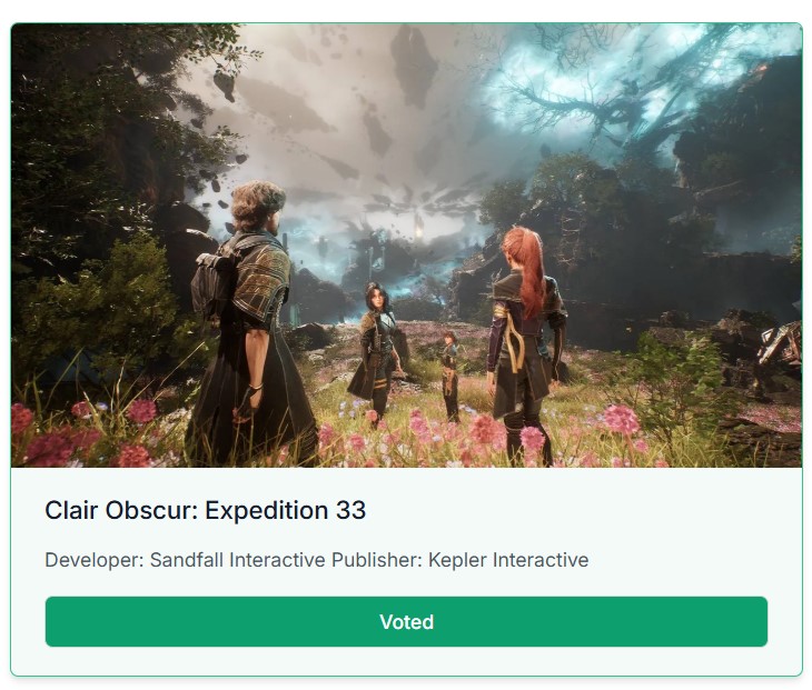 Clair Obscur: Expedition 33 Already Dominating Golden Joystick Awards