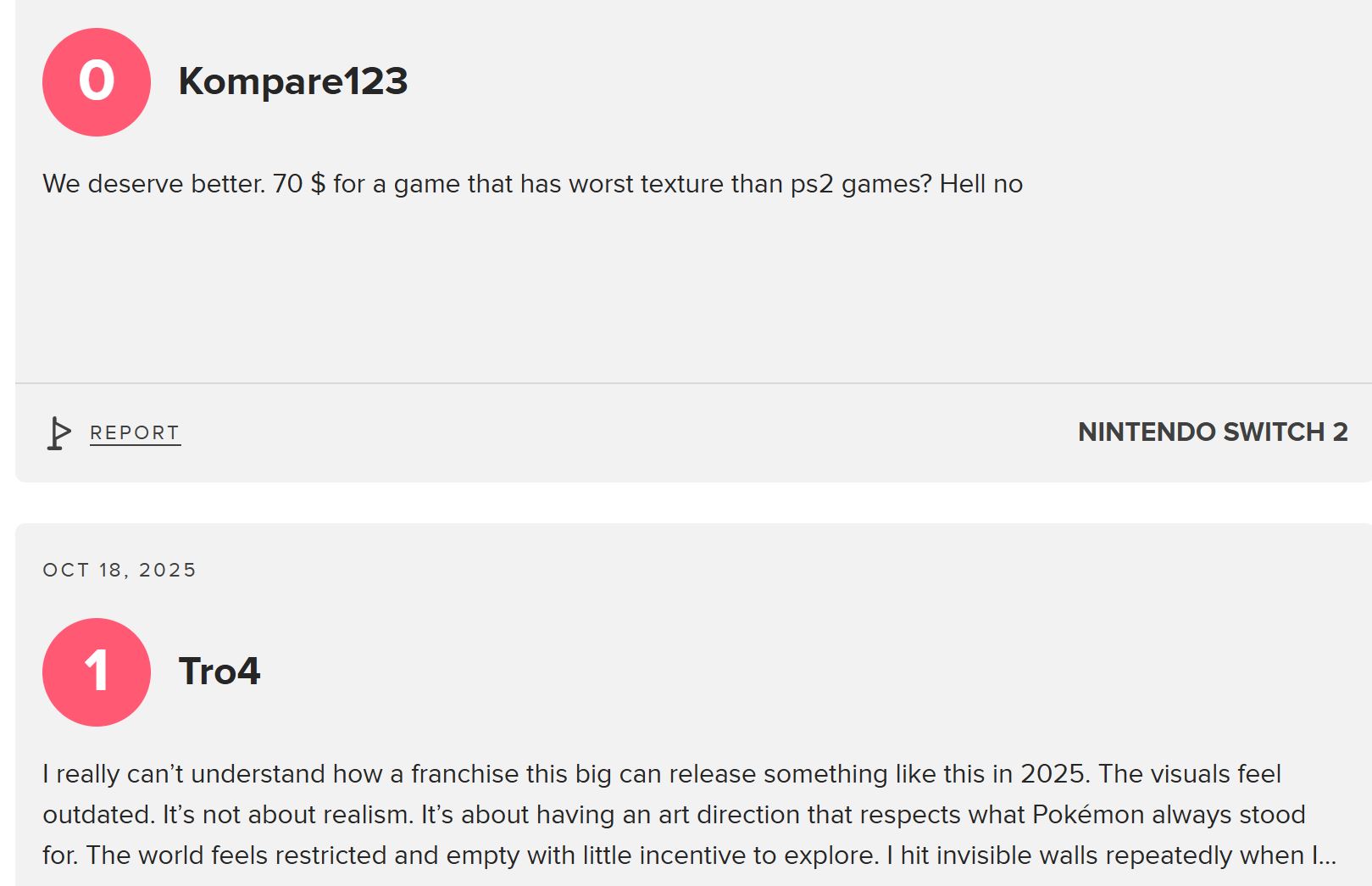 Pokemon Legends: Z-A User Reviews