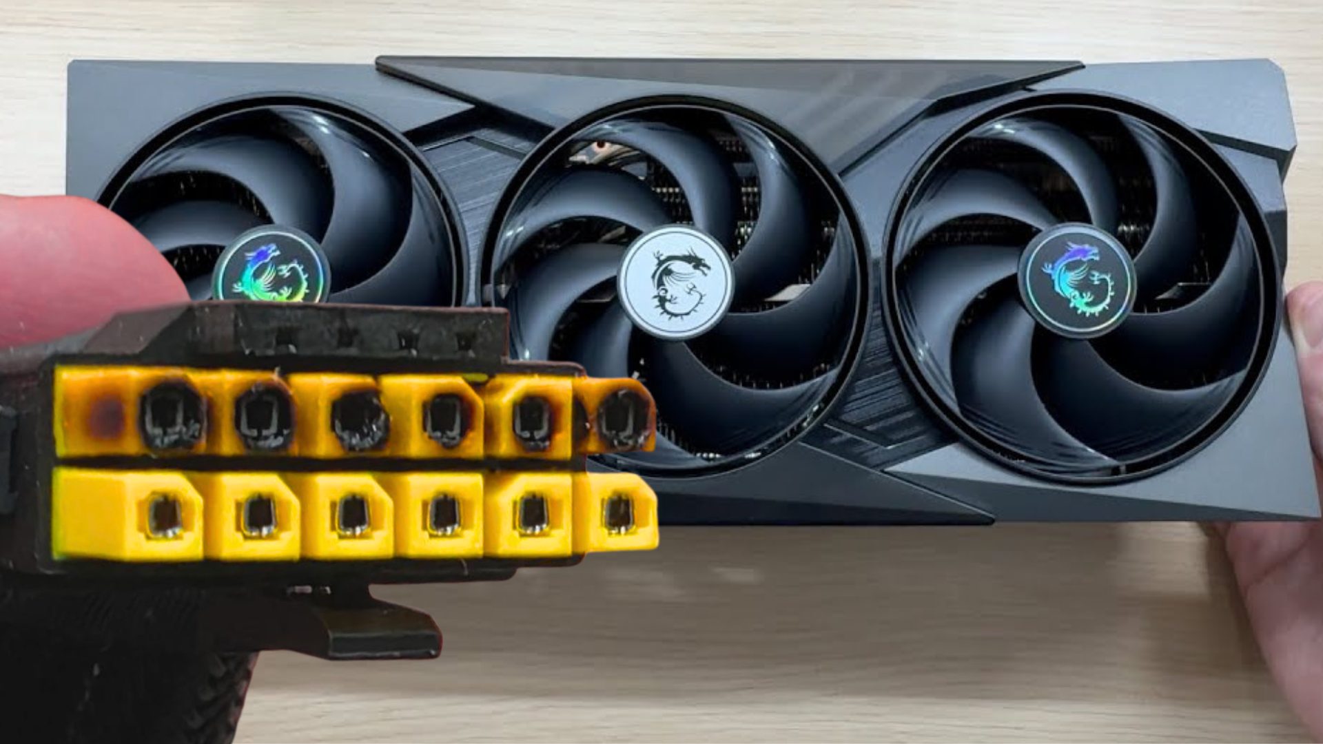GeForce RTX 5090 Burnt Yellow Connector