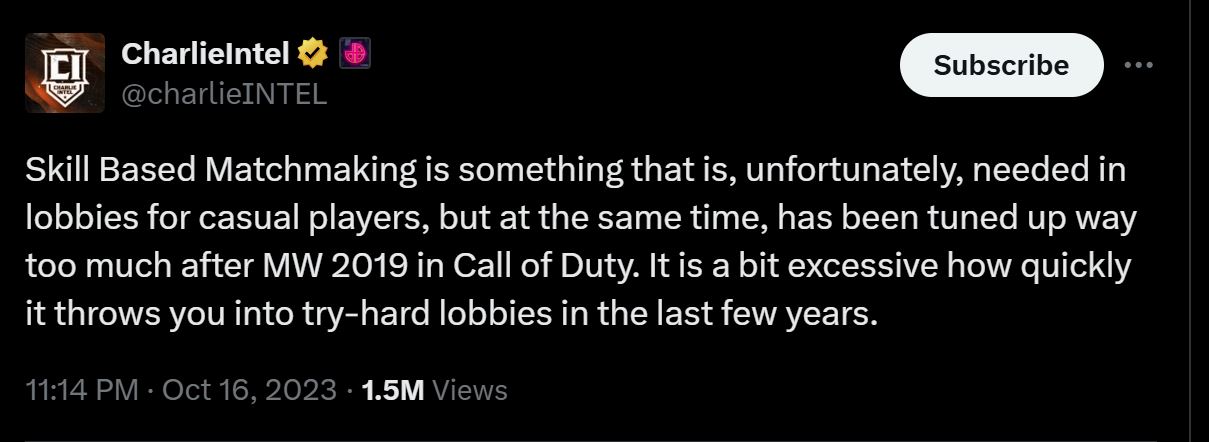 Skill-Based Matchmaking Call of Duty