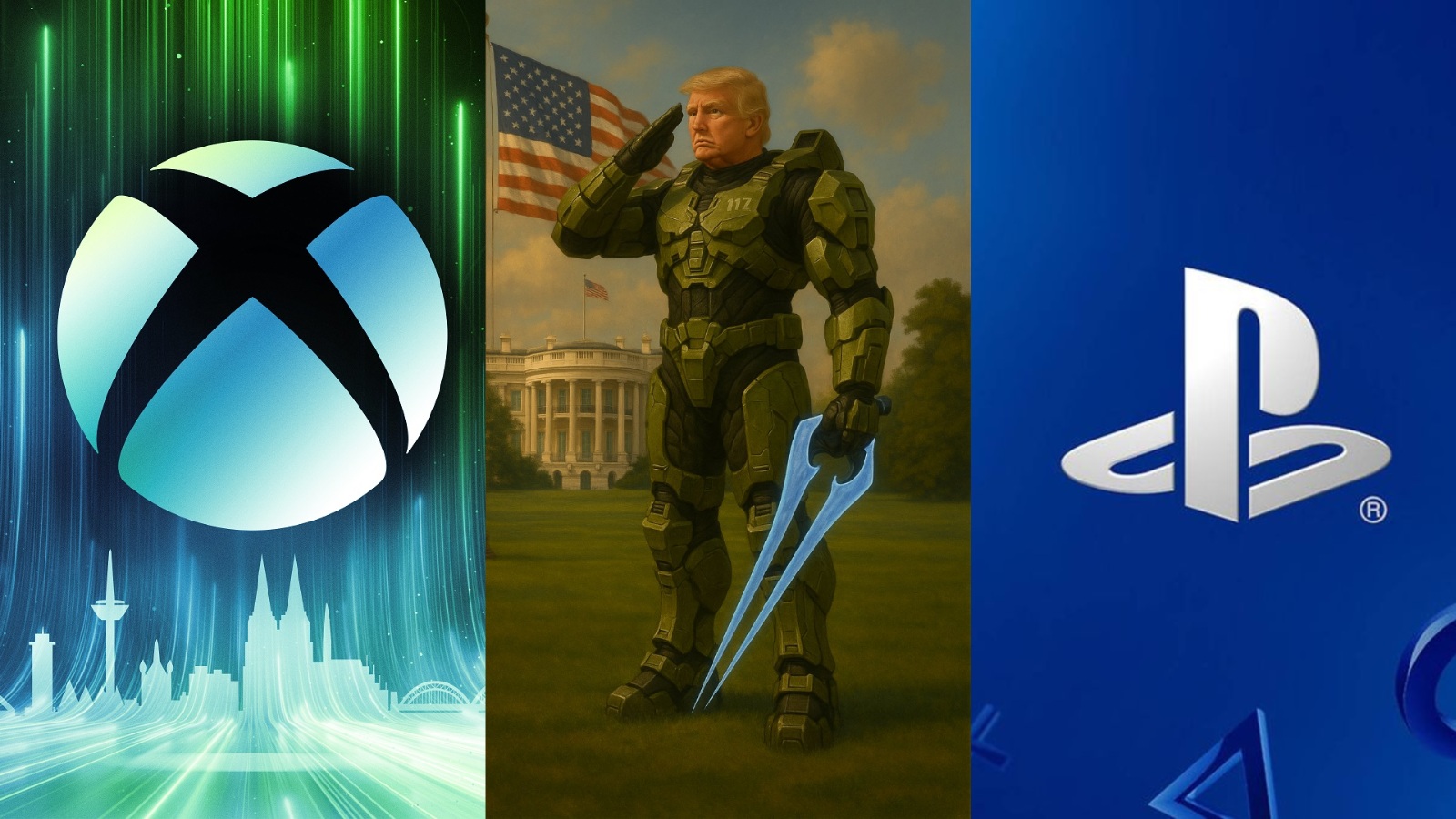 The White House Ends “Another War” by Dropping an AI Image of Donald Trump donald trump master chief