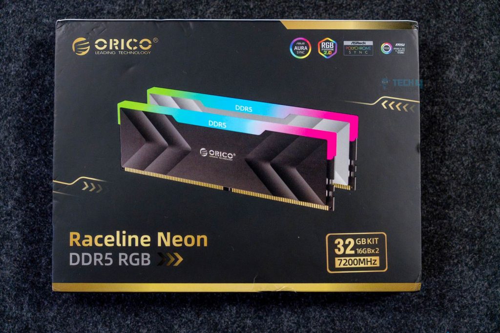 Box - ORICO Raceline Neon 32GB (16x2) 7200MT/s CL34