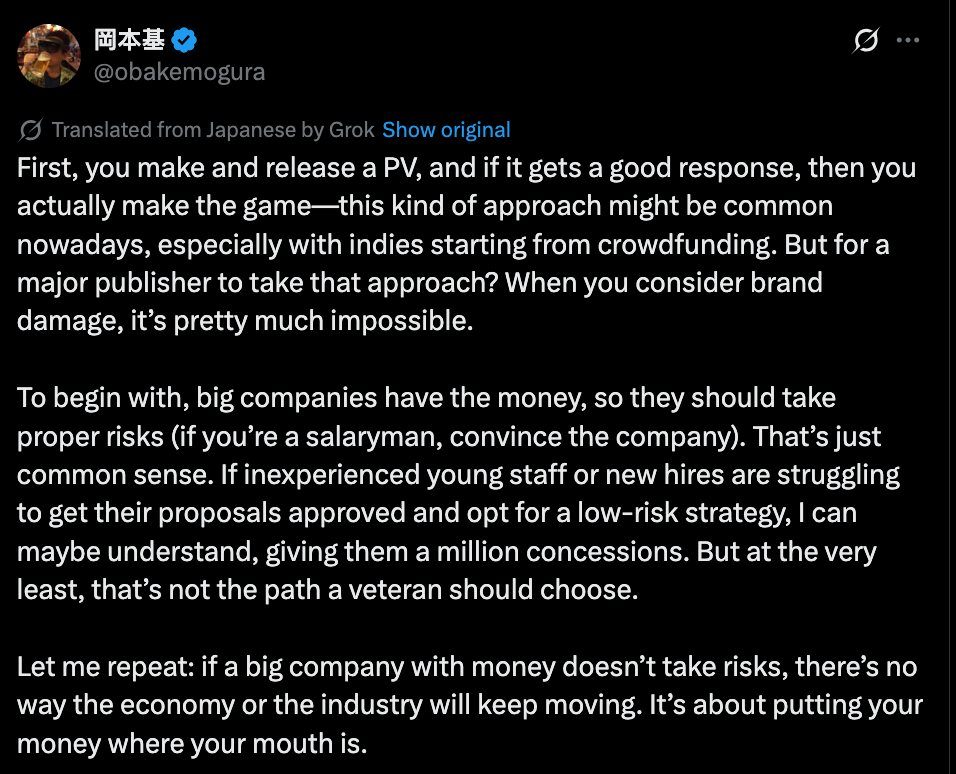 silent hill f producer urge take risks