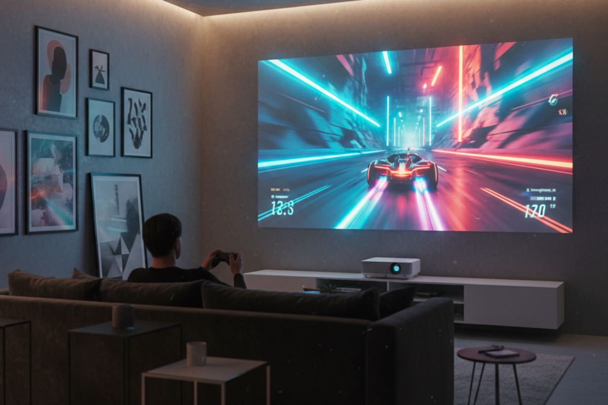 Why Gaming On A Big 100-inch Projector Is So Incredible 100-inch Projector