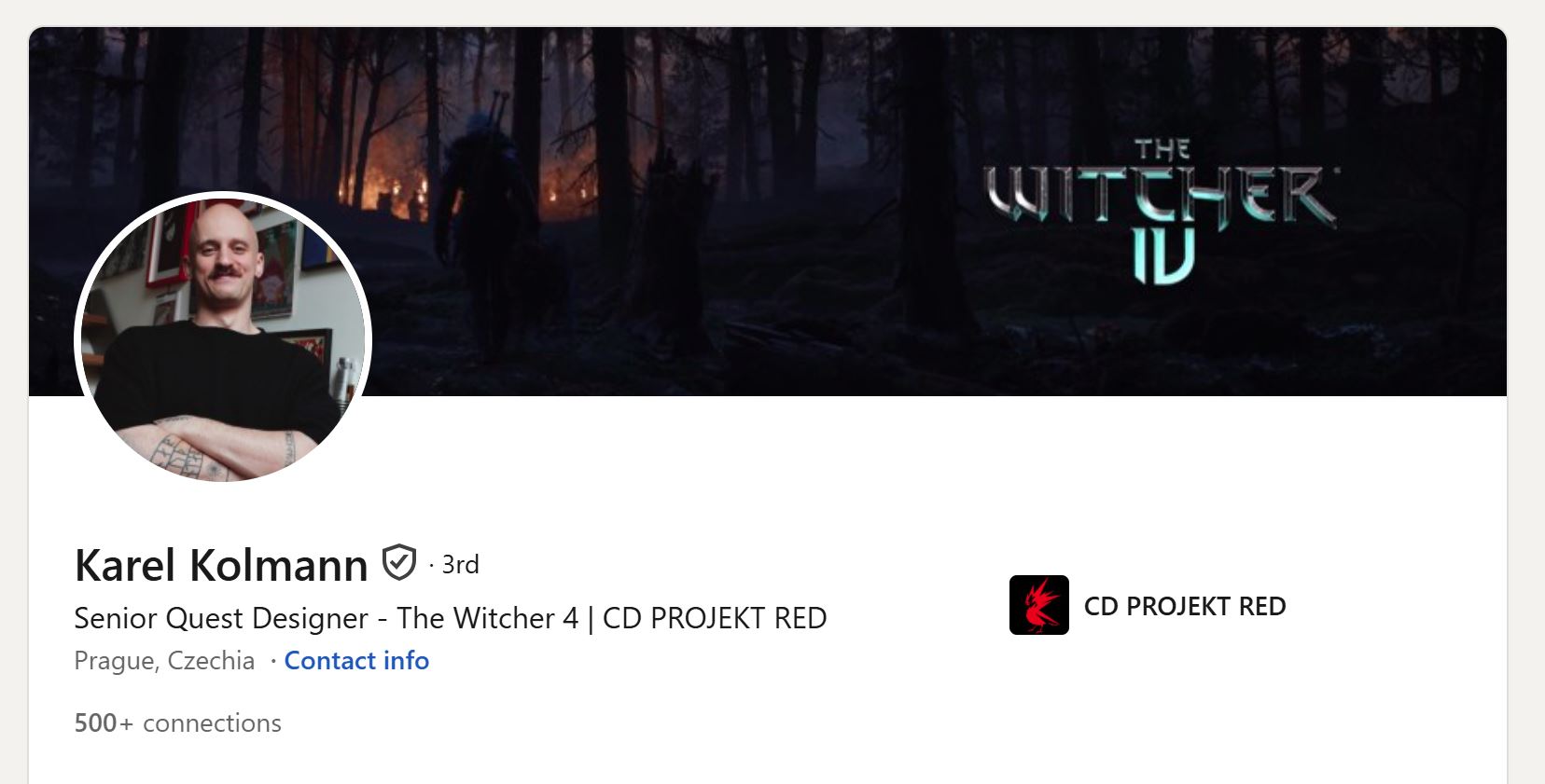 Warhorse Veteran Karel Kolmann Joins The Witcher 4 Development Team