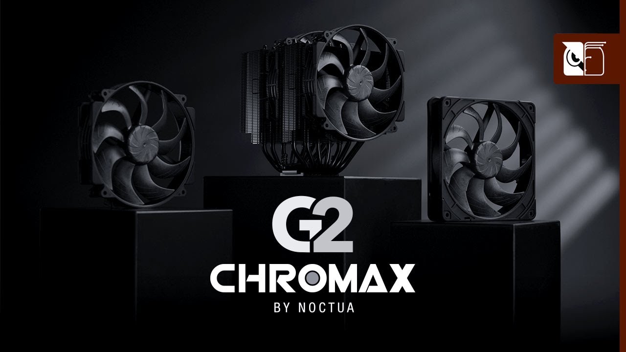 Noctua Launches chromax.black Versions of Its G2 Flagship Coolers