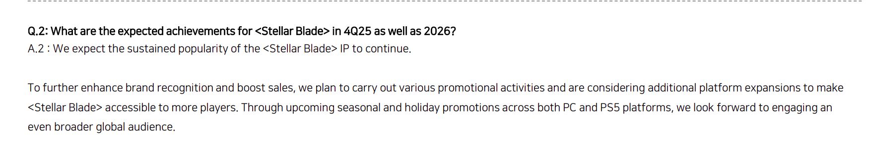 Stellar Blade Multiplatform Release