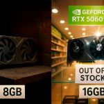 Ventas NVIDIA GeForce RTX 5060 Ti 16 GB vs 8 GB