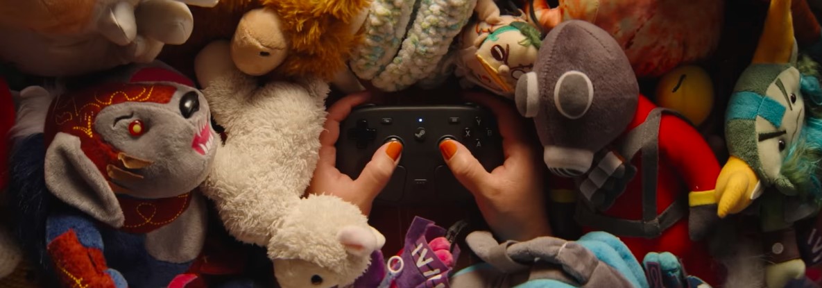 Elongated topview of the Steam Controller