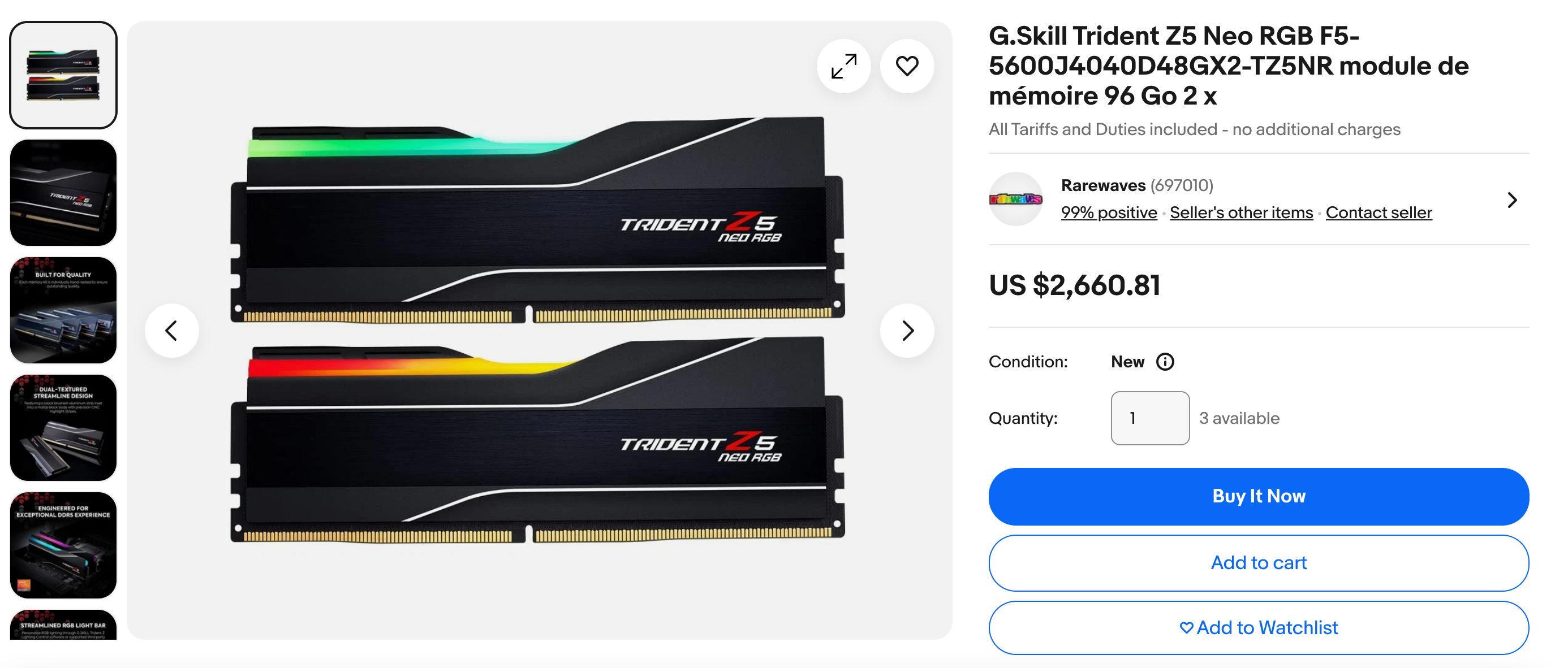 96gb ddr5 ram scalped