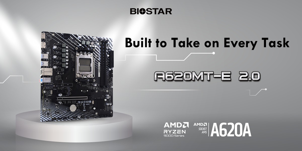 BIOSTAR Launches A620MT-E 2.0 for AMD AM5 Platform BIOSTAR A620MT-E 2.0