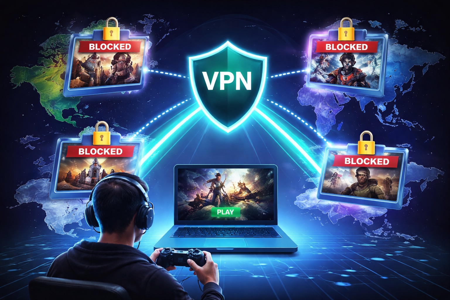 VPN Allows Global Gaming Access