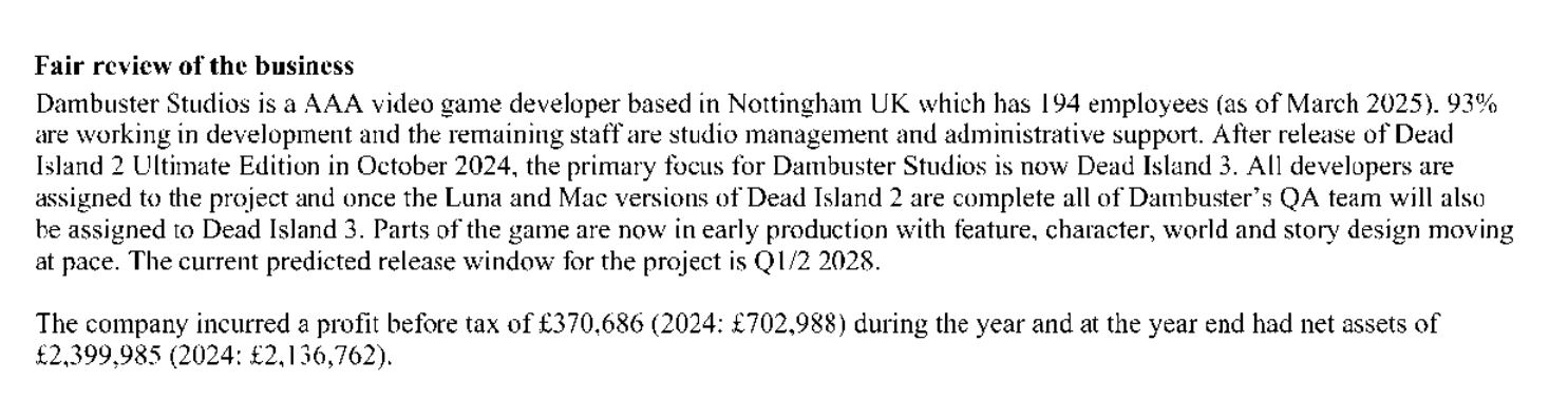 Dead Island 3 Dambuster Studios