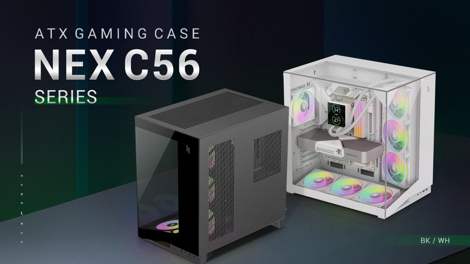 GAMEMAX Launches NEX C56 and NEX C56 VC Mid-Tower PC Cases GAMEMAX Launches NEX C56 and NEX C56