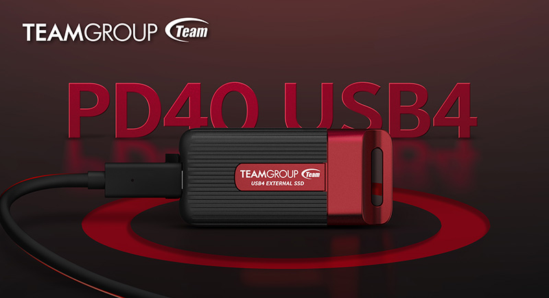 TEAMGROUP’s PD40 Mini External SSD Launches With 4,000 MB/s USB4 Performance