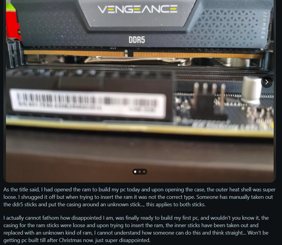 DDR5 RAM scam
