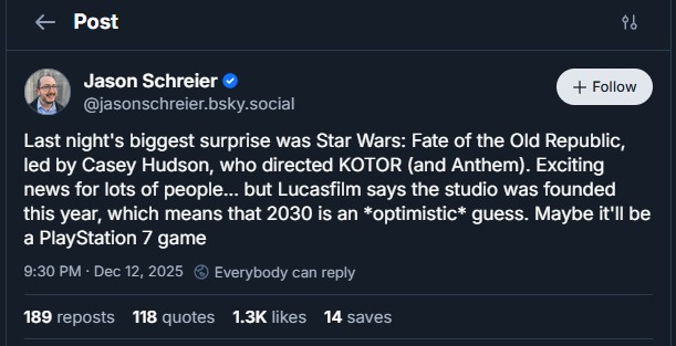 Star Wars FOTOR Release