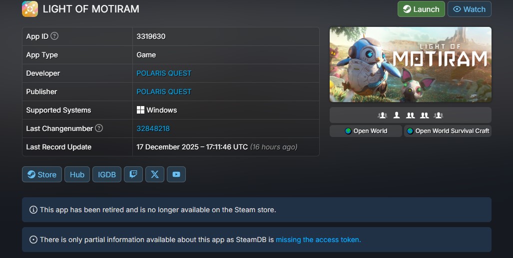 Light of Motiram steamdb