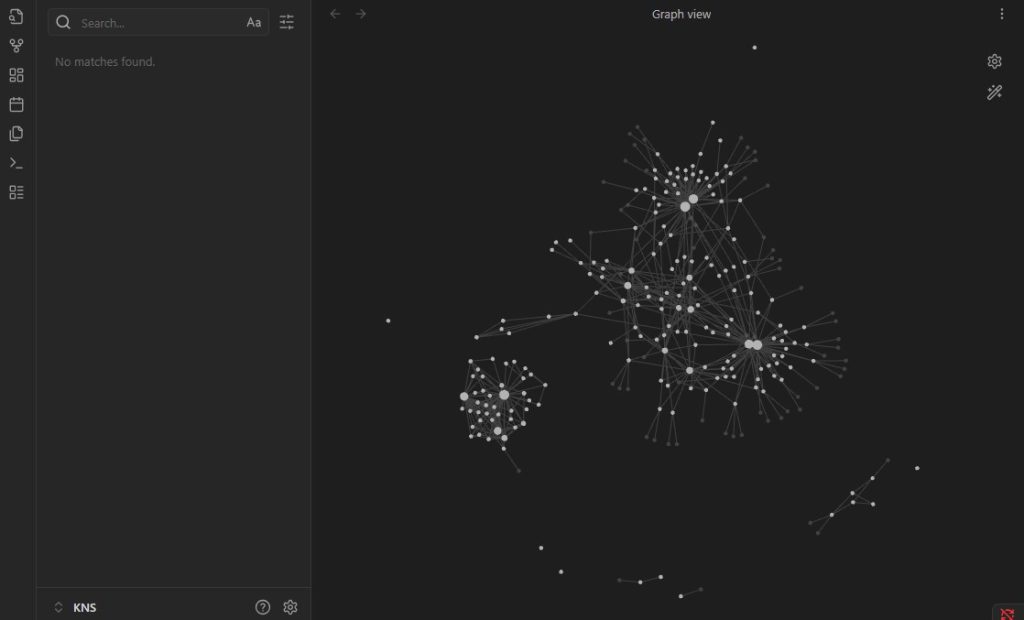 A screenshot showing Obsidian's