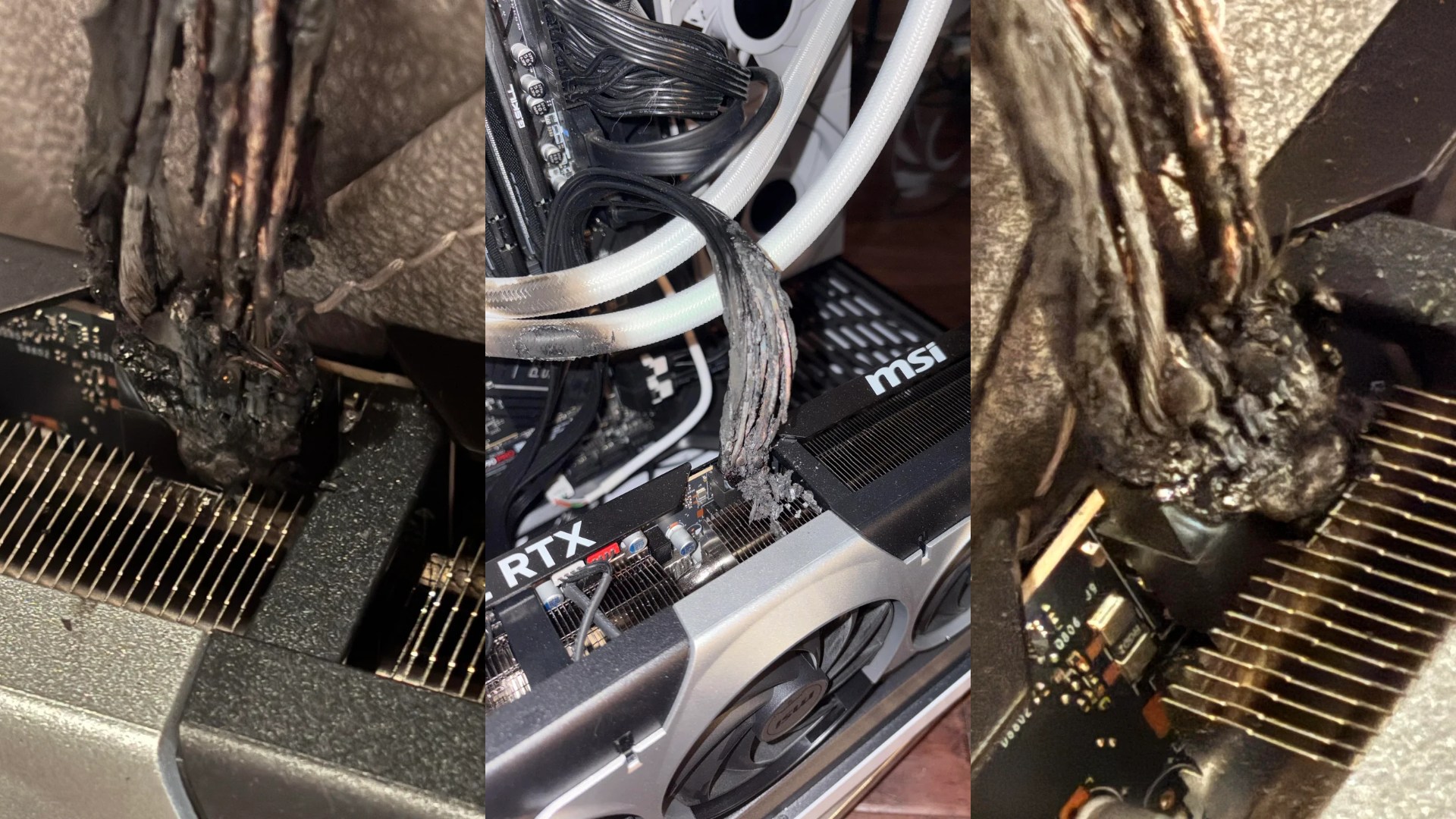 RTX 5090 Catches Fire on Christmas Eve — Connector Charred Beyond Melting